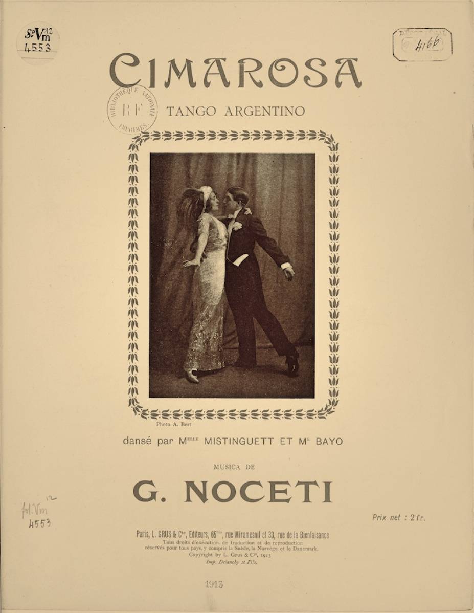 Cimarosa   Tango Argentino - G. Noceti - Dansé par Melle MISTINGUETT et Mr. BAYO