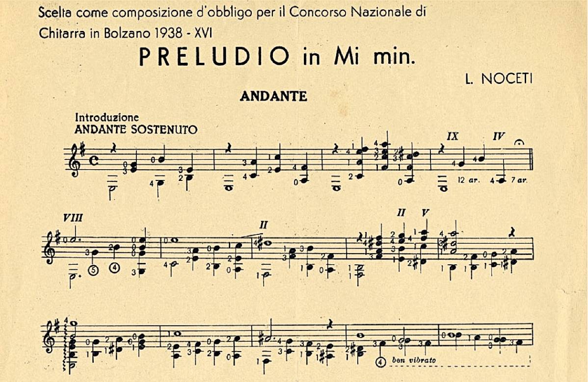 Preludio in Mi minore - G. Noceti
