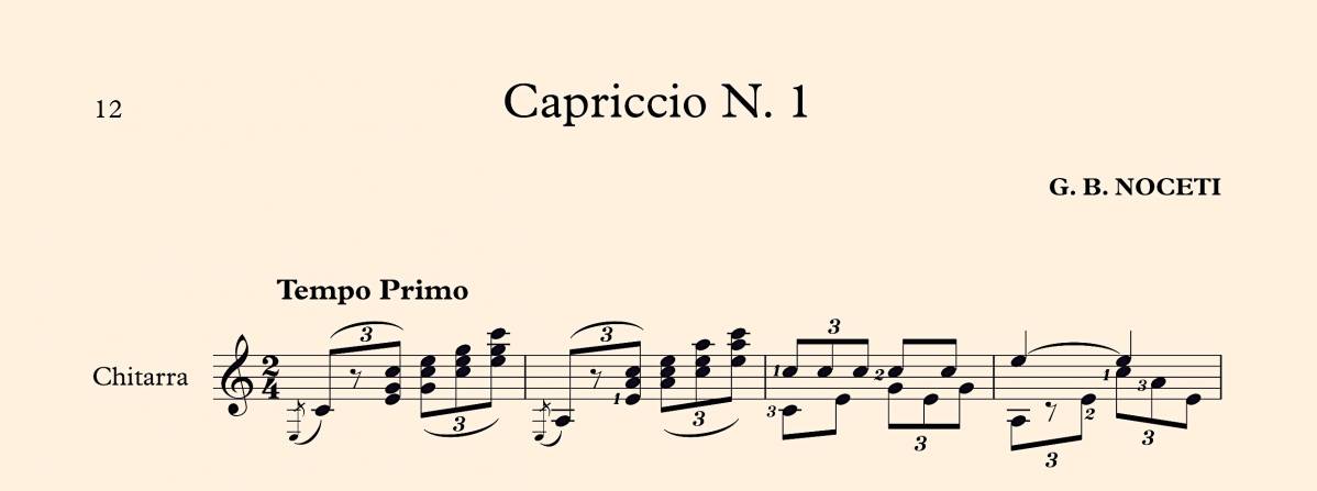 Capriccio N° 1 in Do maggiore - G. Noceti