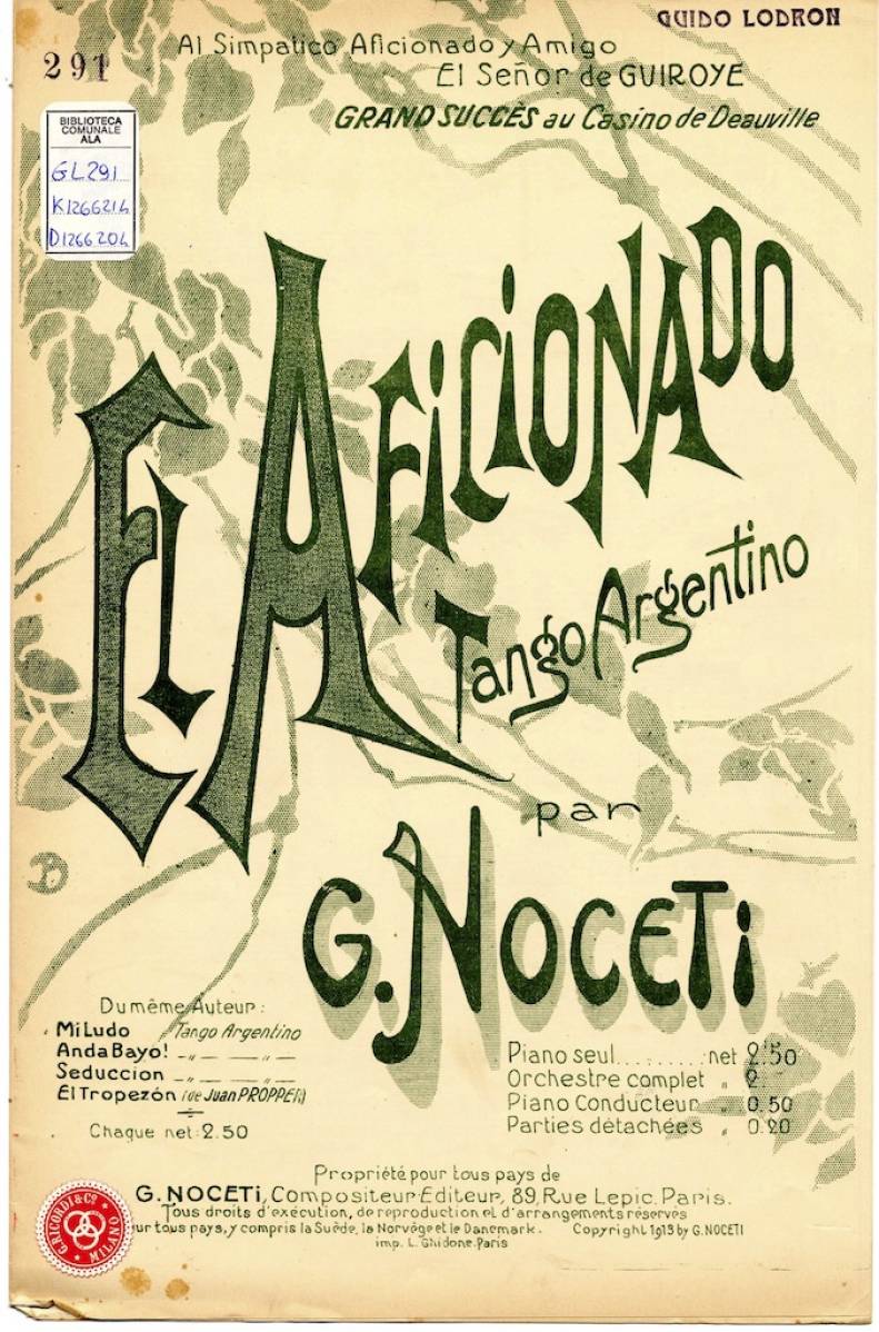El Aficionado! Tango - G. Noceti