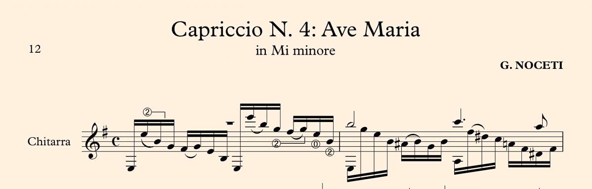 Capriccio N° 4 in Mi minore (Ave Maria) - G. Noceti