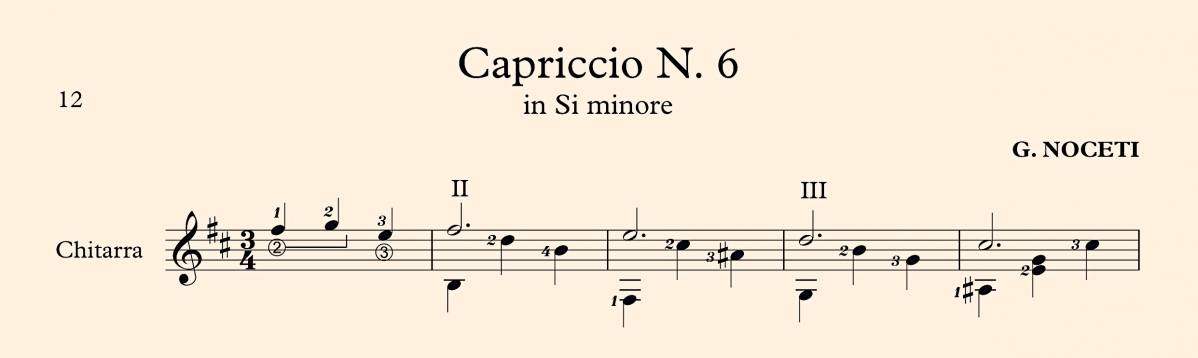 Capriccio N° 6 in Si minore - G. Noceti