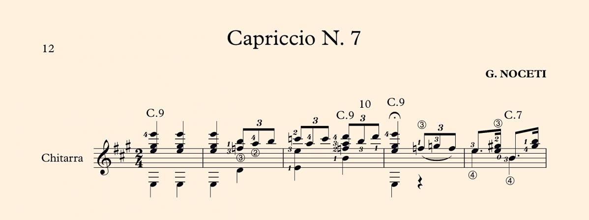 Capriccio N° 7 in La maggiore - G. Noceti