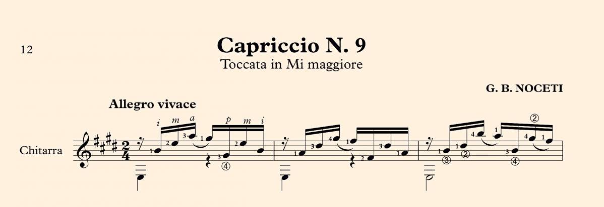 Capriccio N° 9 Toccata in Mi maggiore - G. Noceti