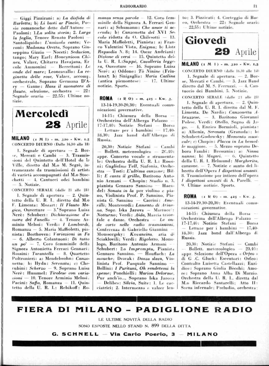 1926 - RADIOCORRIERE N. 17 PAG. 23