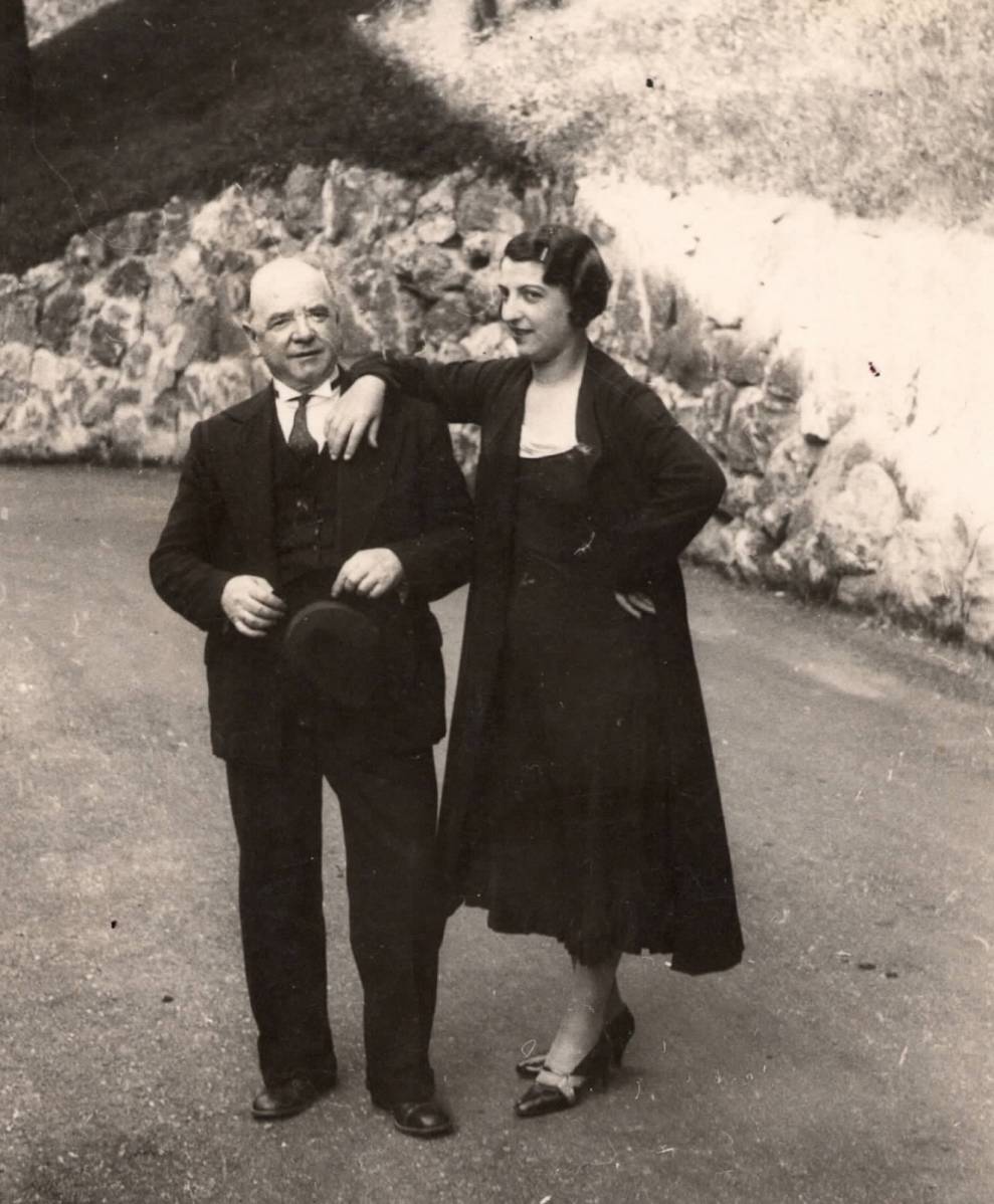 G. Noceti con la moglie Colleville Mathilde