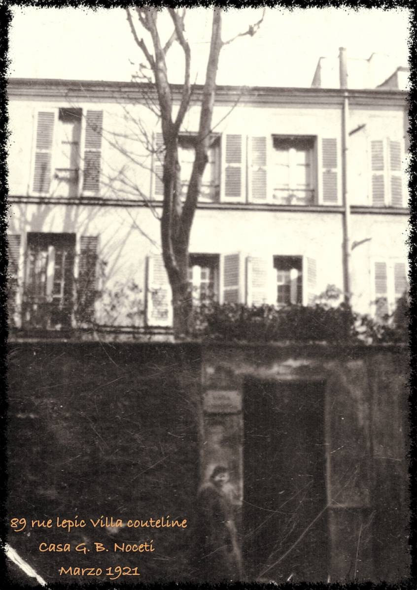 Abitazione G. Noceti 89 Rue lepic Montmartre (Francia)
