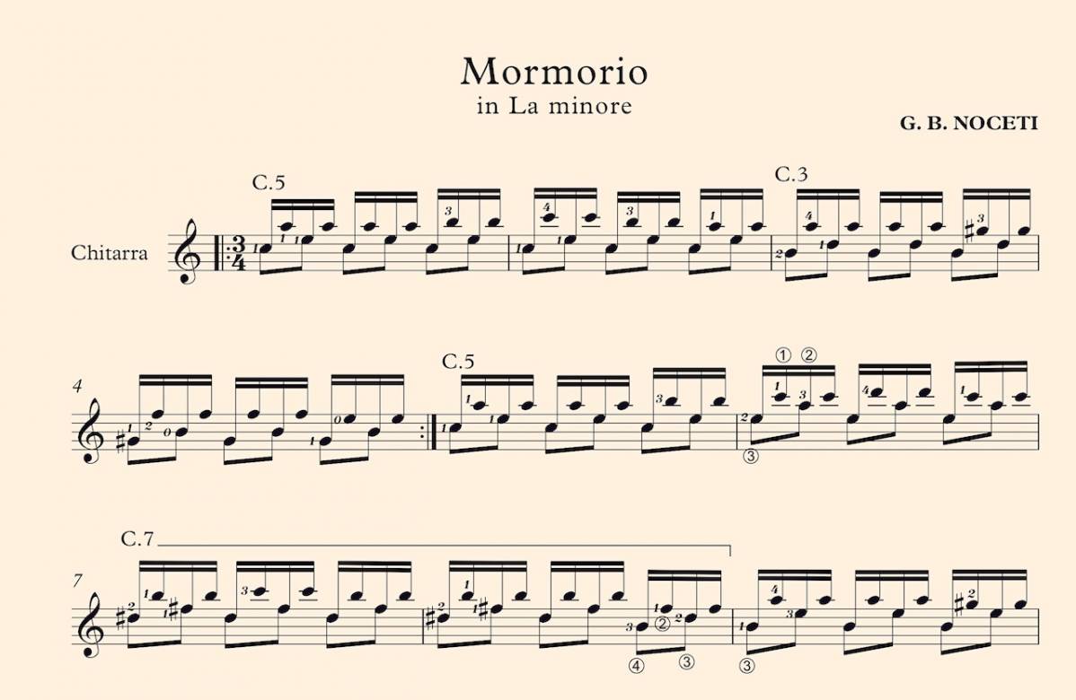 Mormorio in La min - G. Noceti