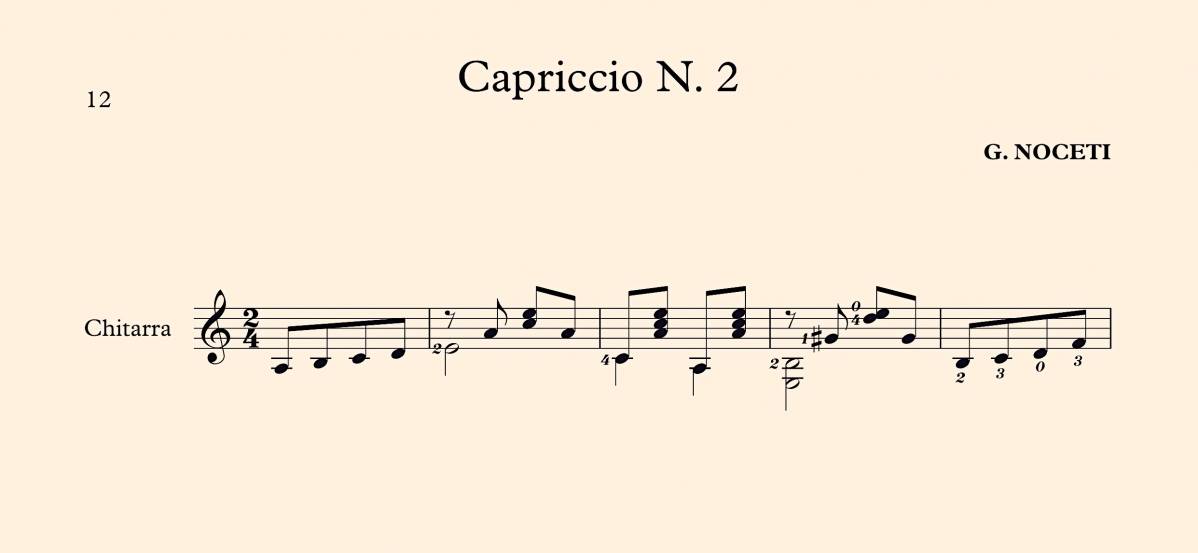 Capriccio N° 2 in La min - G. Noceti