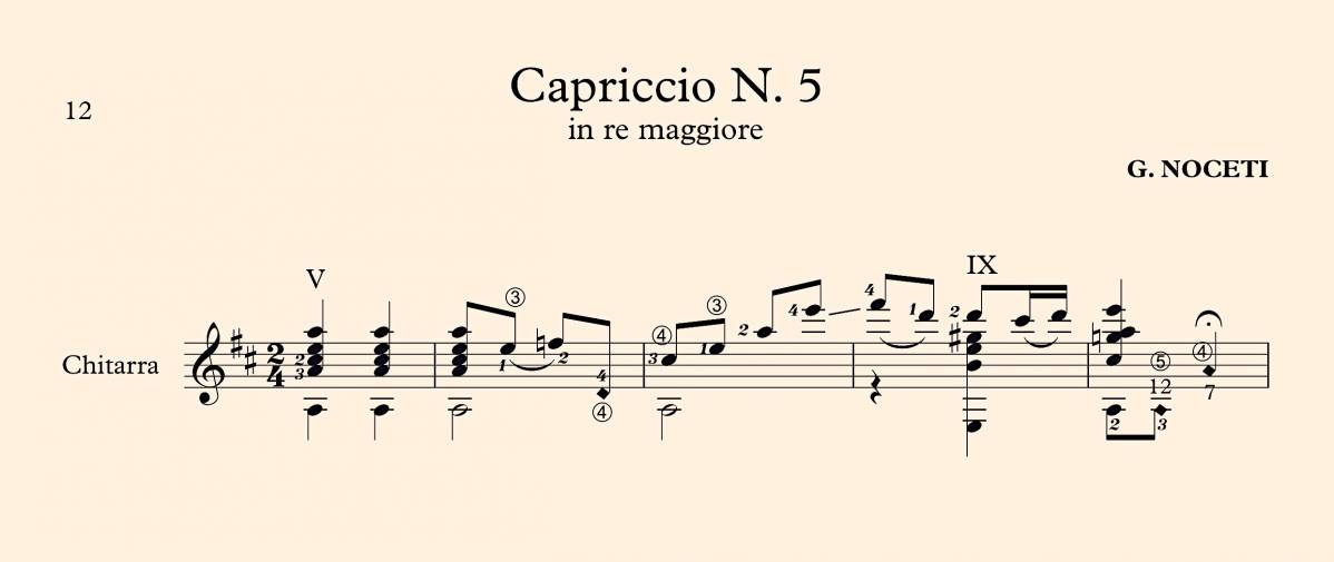 Capriccio N° 5 in Re maggiore - G. Noceti