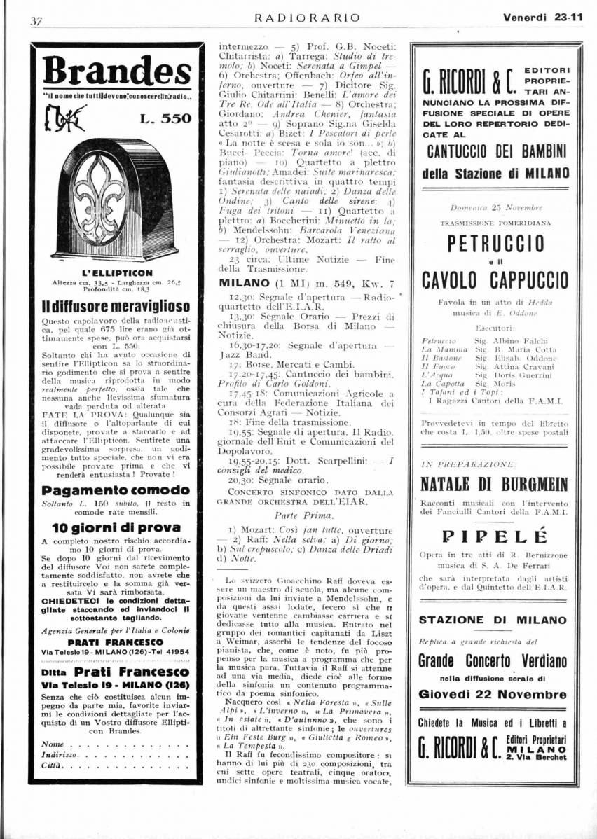 1928 - RADIOCORRIERE N. 47 PAG. 39