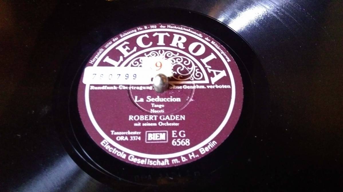 la Seduccion vinile 78 giri - G. Noceti